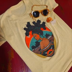 Cactus Girl Graphic Desert Sundries Thunderbird Tattoo LA on Vintage T-Shirt